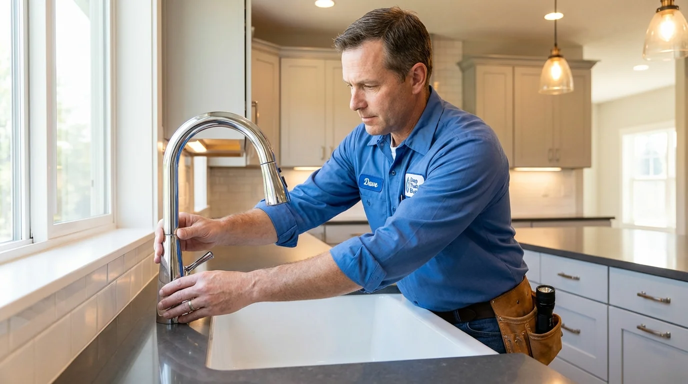 Kitchen faucet installation by Johns Plumbing LLC in Stamps