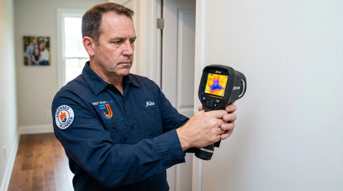 Thermal imaging leak detection by Johns Plumbing LLC in Stamps
